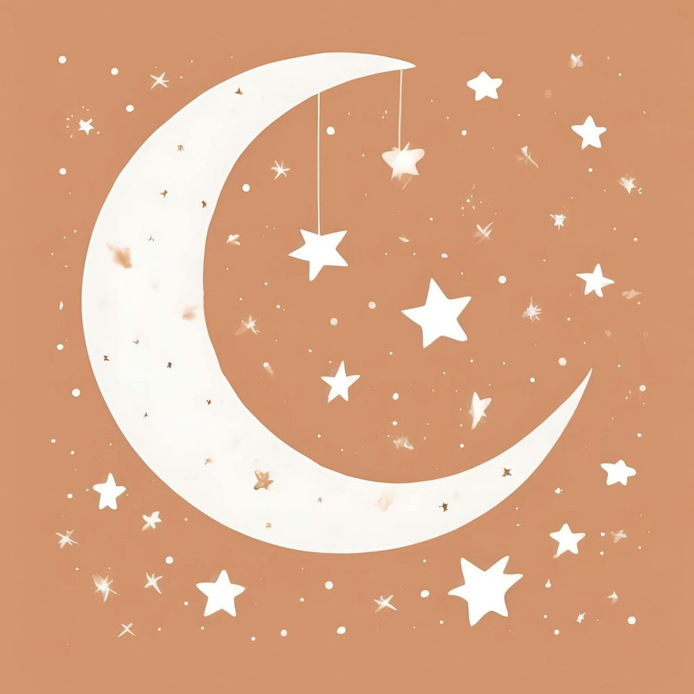 Mond und Sterne Babyzimmer
