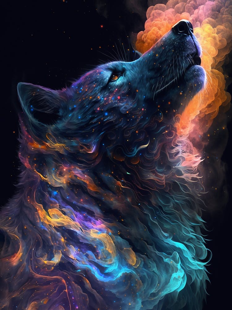 Wolf Howling in Space