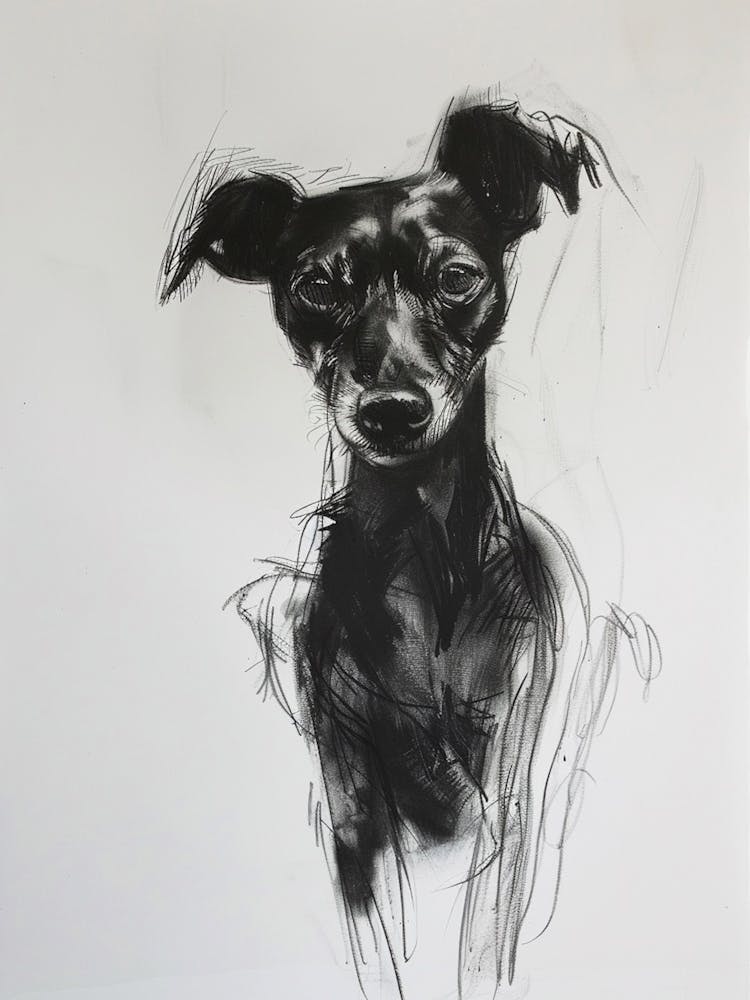 German Pinscher Charcoal Dog Line