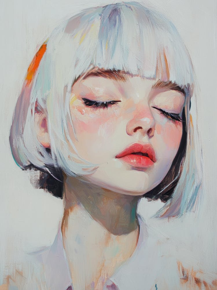 Girl With White Hair 6