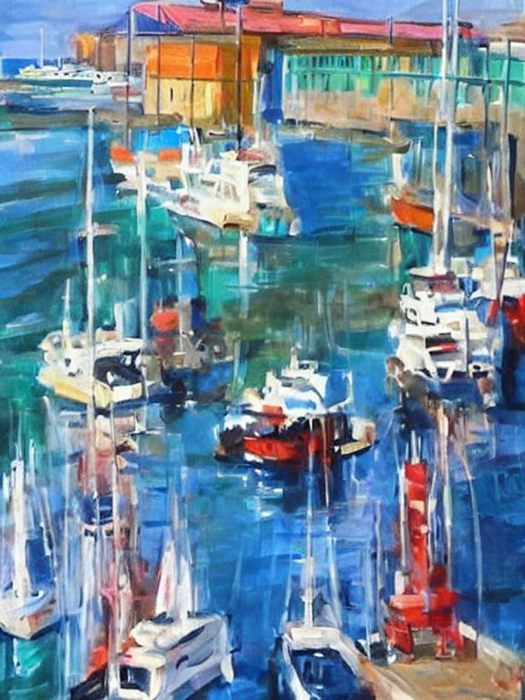 Port Of San Juan Puerto Rico Abstract Block harbour