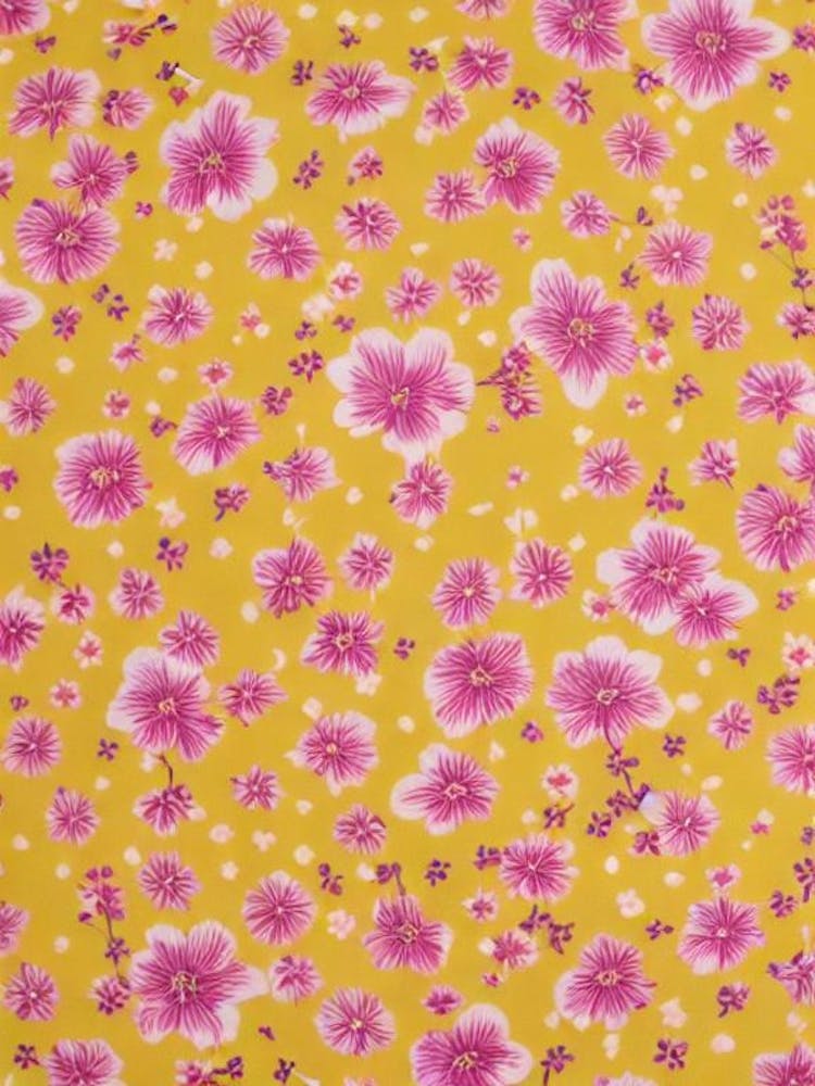 Larkspur Floral Print Warm Tones2 Flower