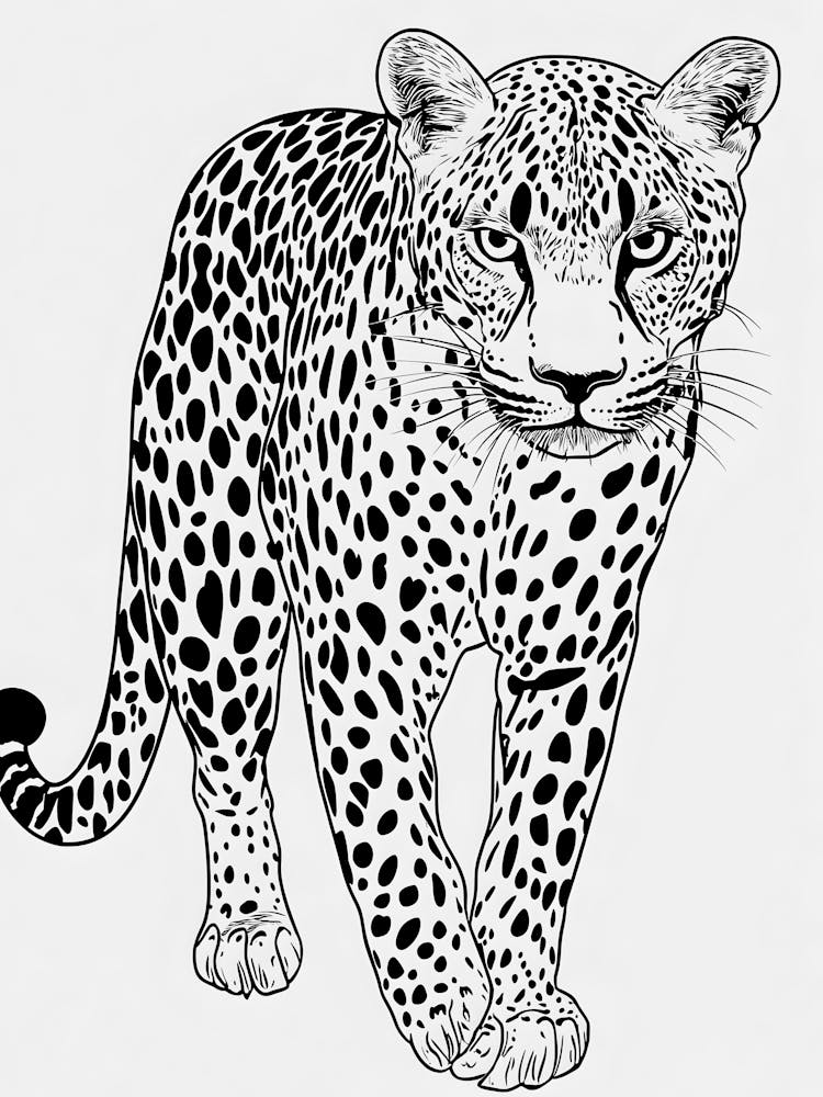 Leopard Drawing