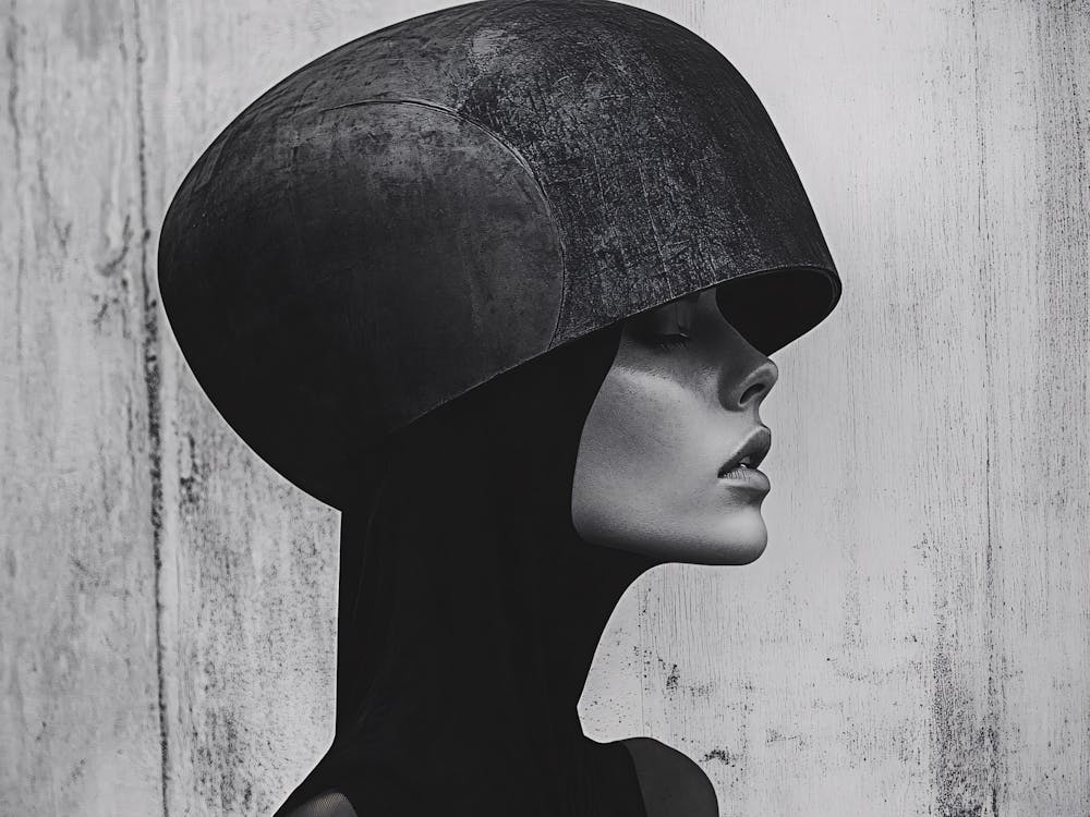 Portrait Of A Woman Wearing A Hat