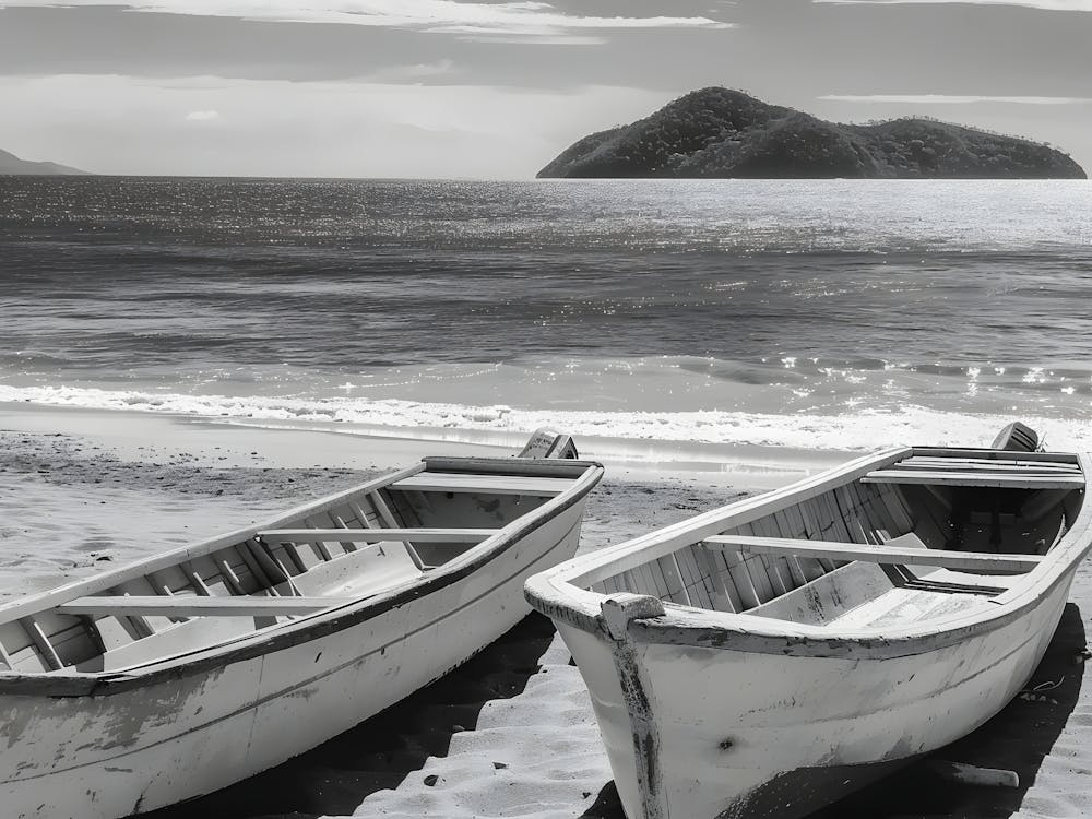 Two Boats On The Beach 1