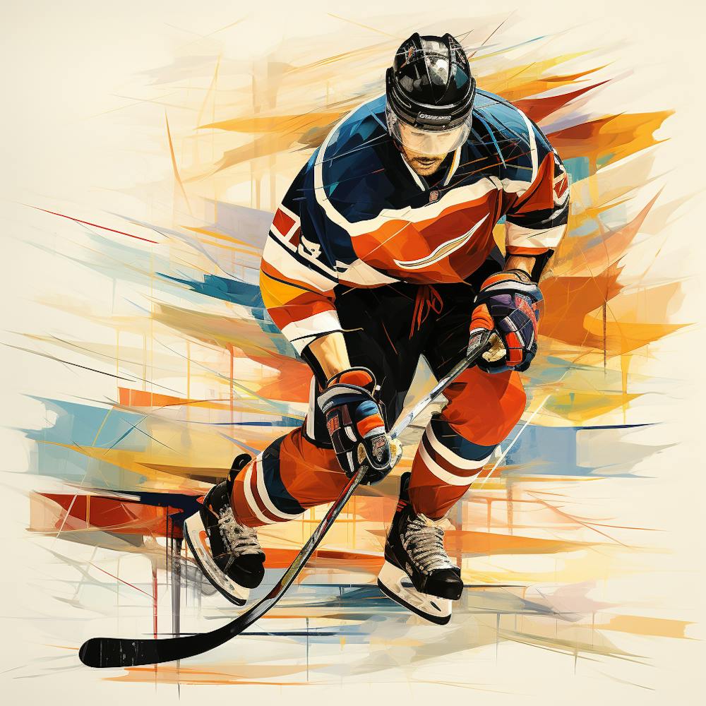 Hockey Player In Action 1