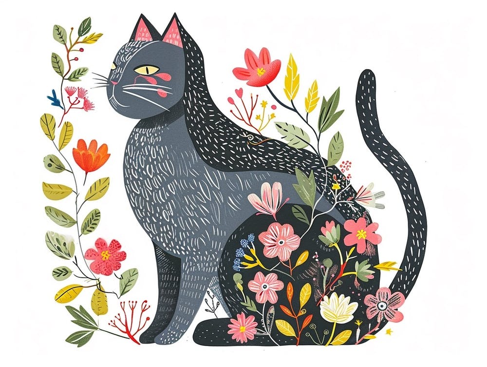 Kleine Blumenkatze 2