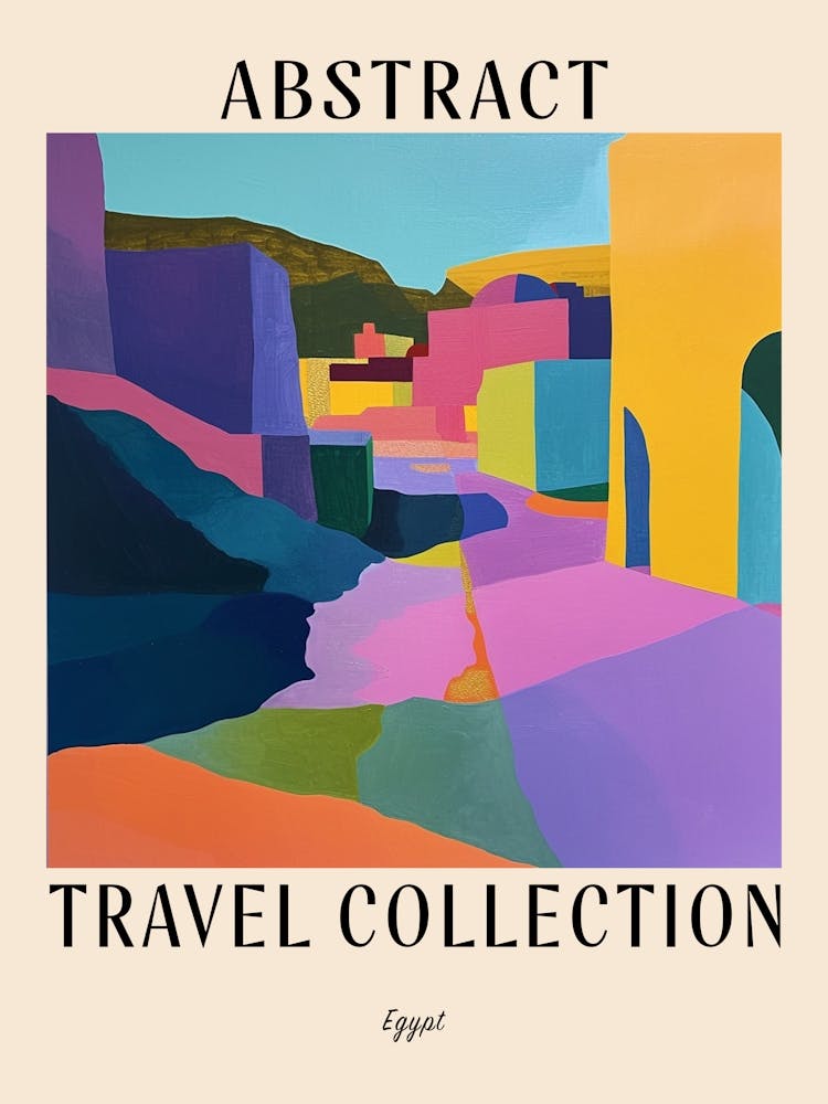 Abstract Travel Collection Poster Egypt 1