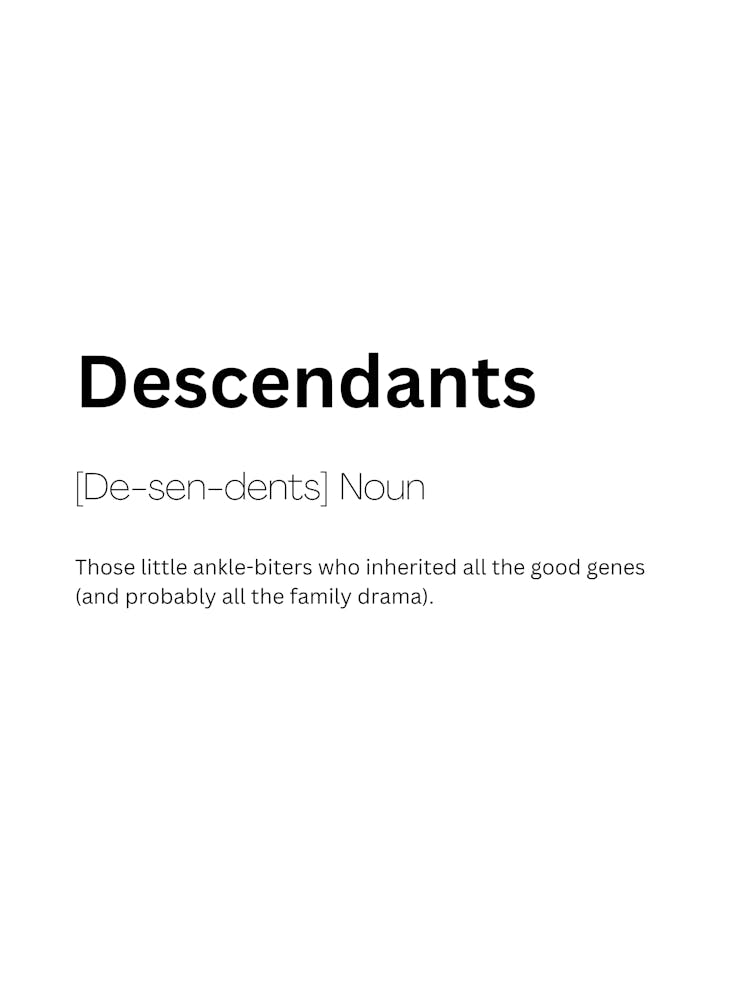 Descendants Definition Meaning
