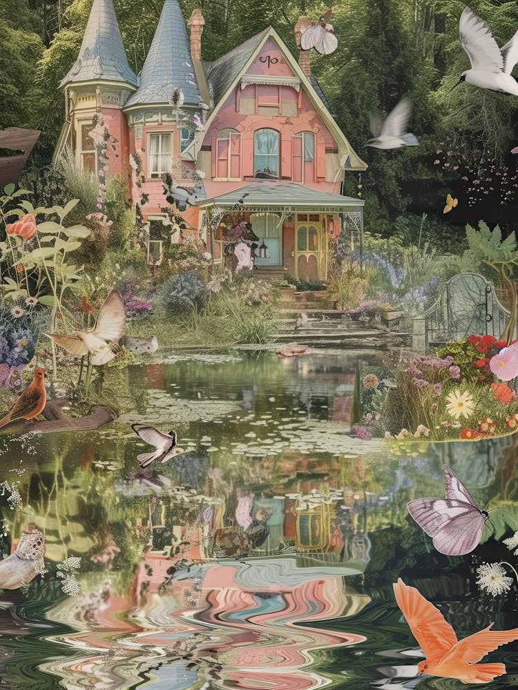 Pond Monet Fairies Scrapbook Collage 10