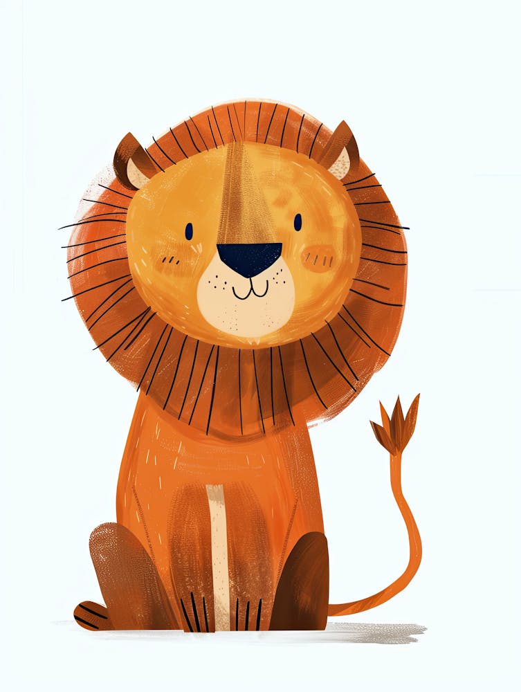 Fluffy Lion Mane Children Prints & Kids Posters
