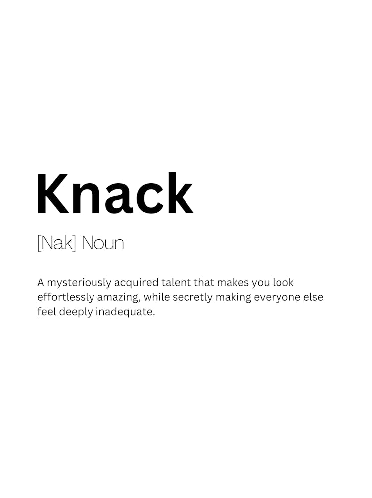 Knack Definition Meaning