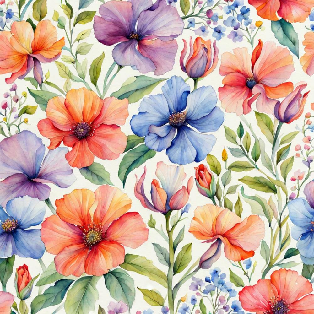Watercolor Flowers 9