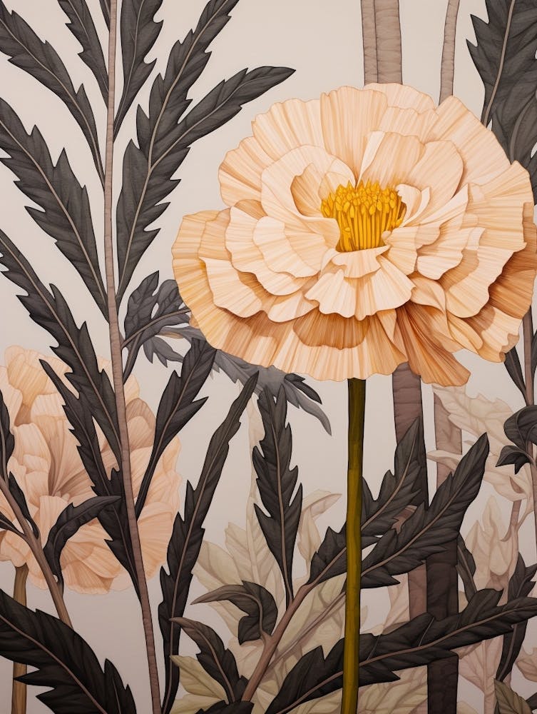 Flower Illustration Marigold 3