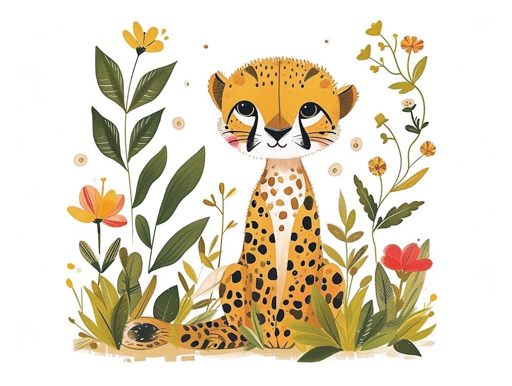 Little Floral Cheetah 2