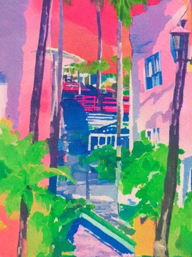 Port Of Philipsburg Sint Maarten Retro Risograph Print 1 harbour