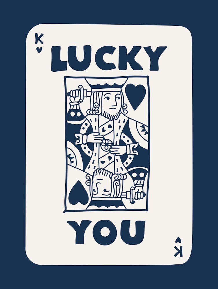 Lucky You King Playing Card Sage 1