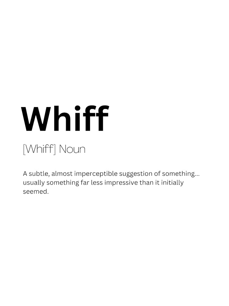 Whiff Definition Meaning