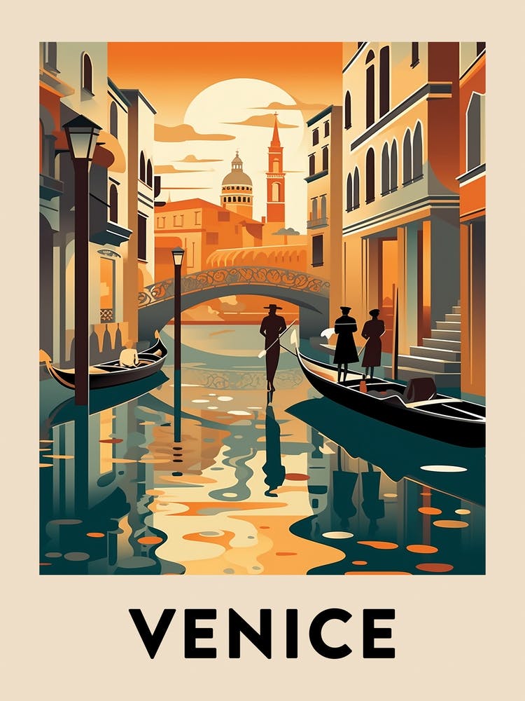 Vintage Travel Poster Venice 7