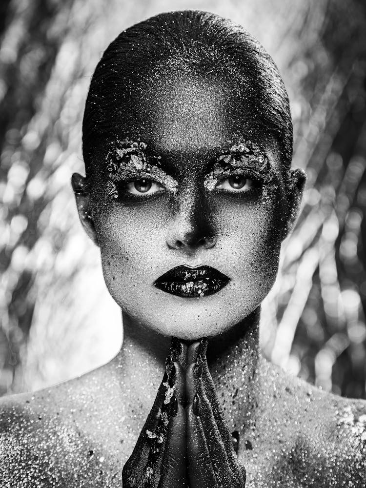 Woman In Black And White