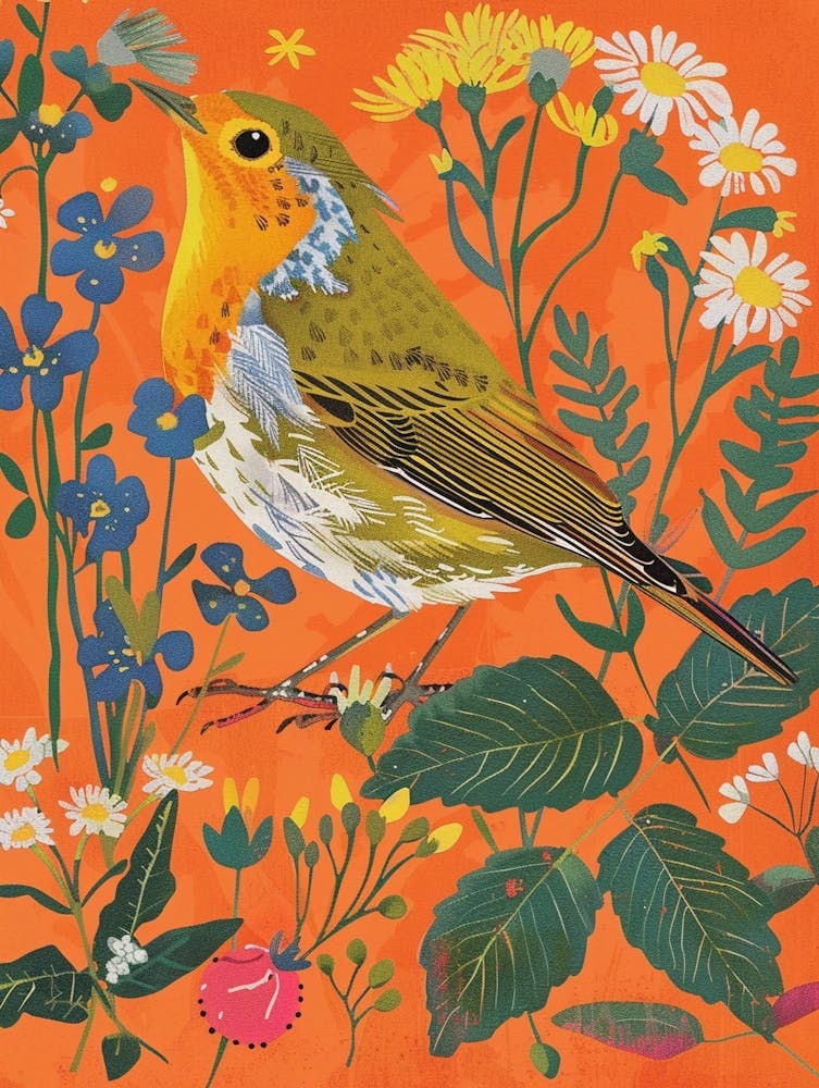 Spring Birds European Robin 3