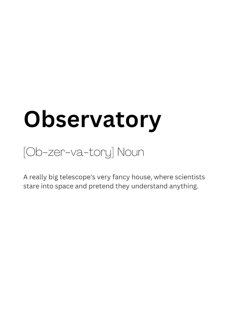 Observatory Definition Meaning