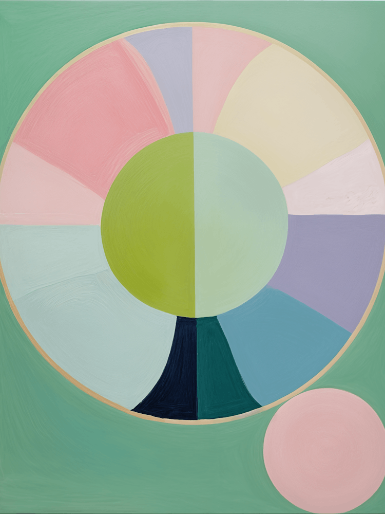 Pastel Abstract Circle no1 1