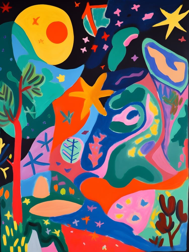 'Sunrise' Abstract Forrest