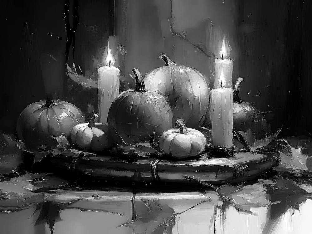 Candlelit Pumpkins