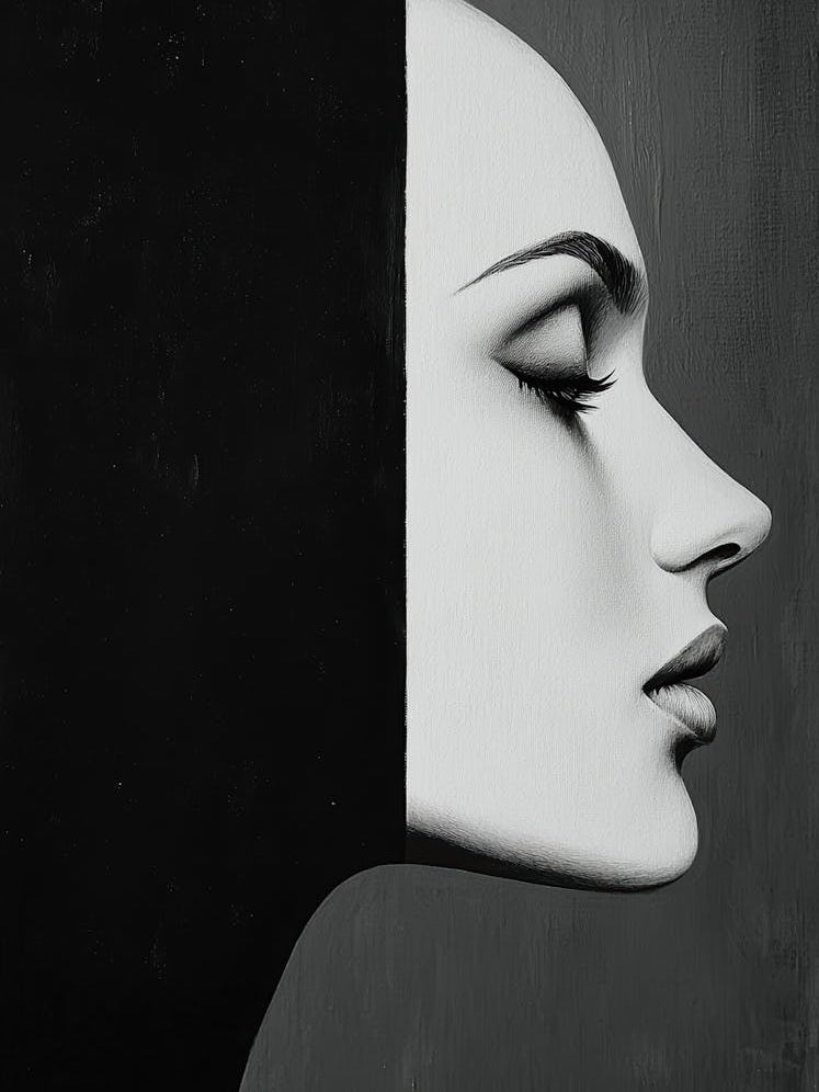 Black And White Portrait Of A Woman 9