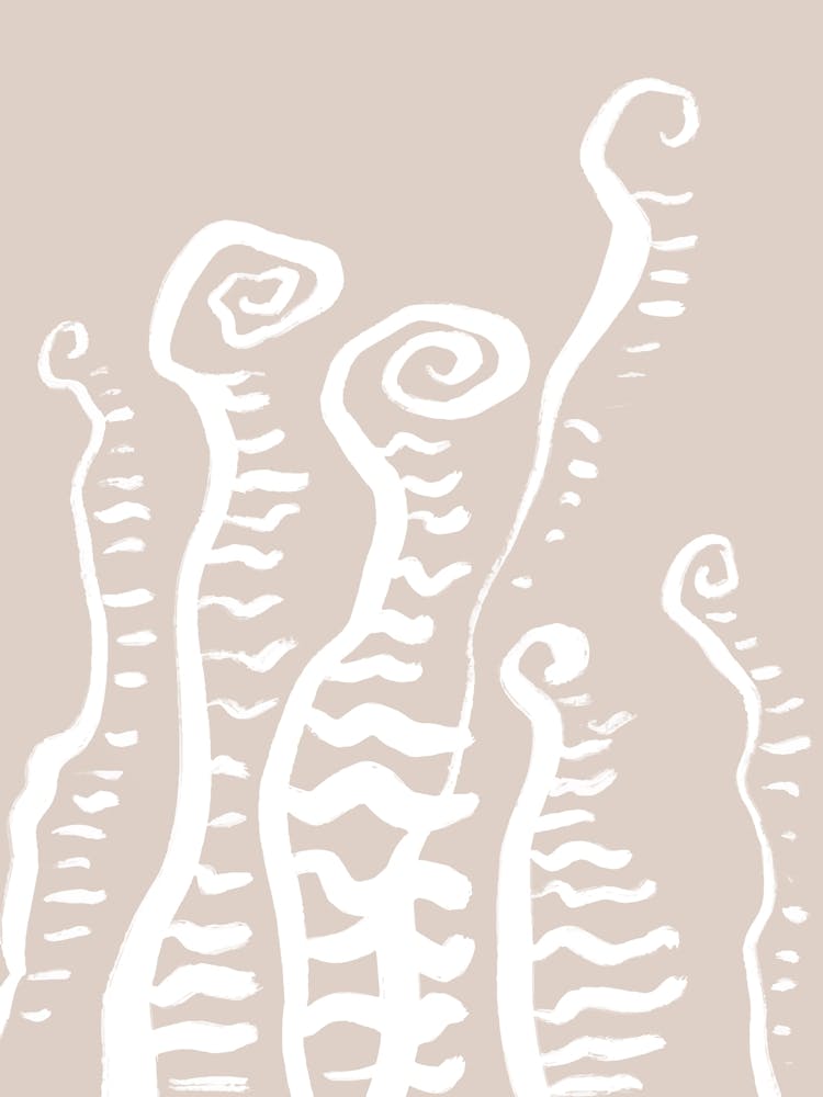 Fern Scandinavian Minimalist Abstract