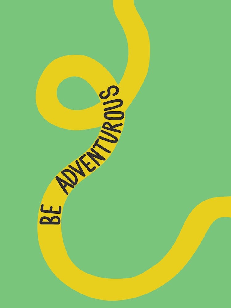 Be Adventurous Inspirational Quote Minimalism