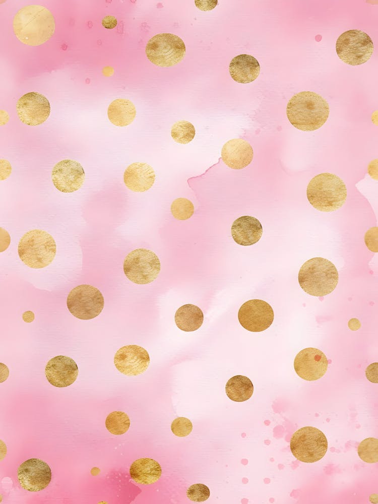 Gold Polka Dots 1