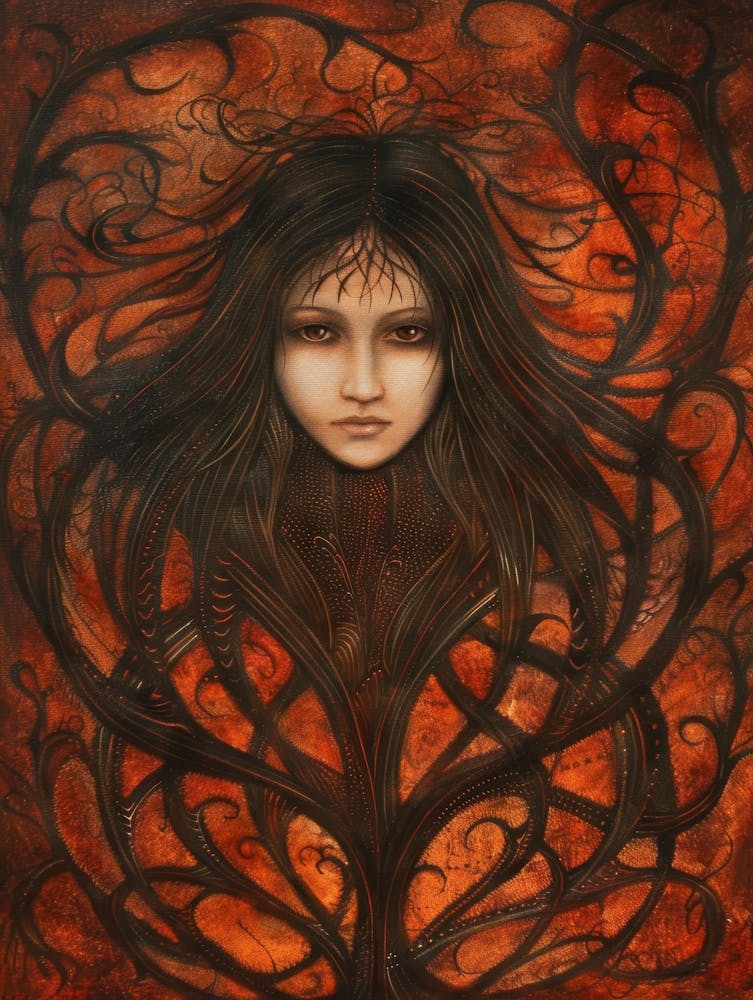 Woman In A Tree