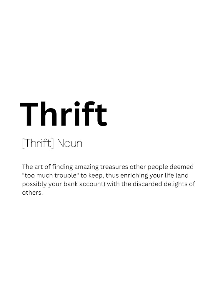 Thrift Definition Meaning