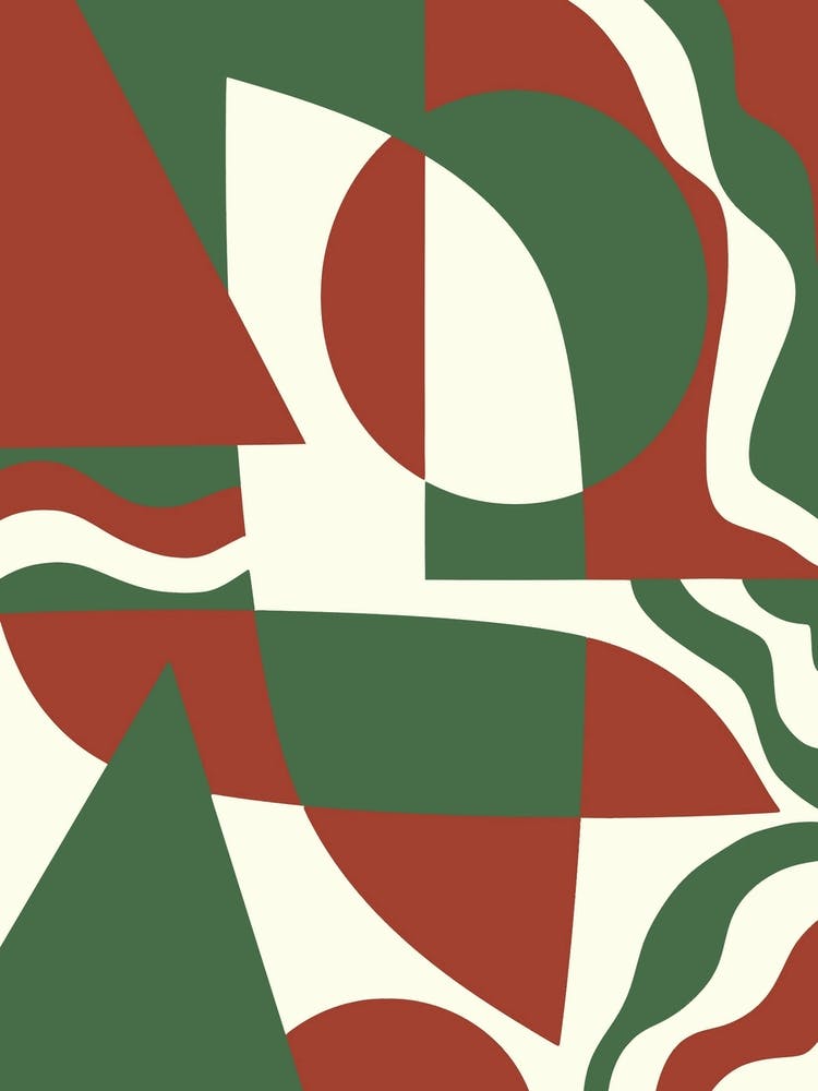 Geometrical Red And Green