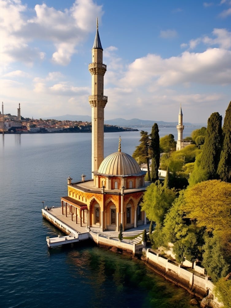 Ortaky Mosque Art Deco 2