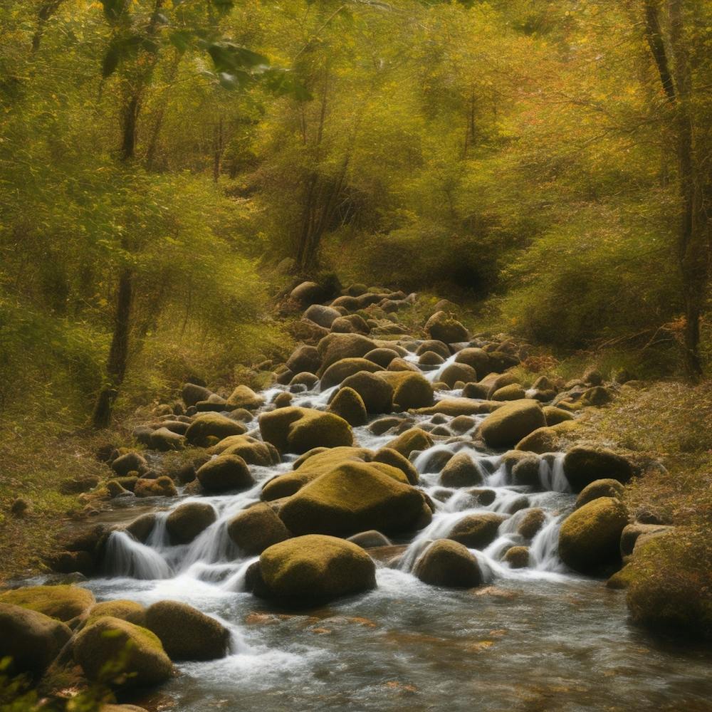 Ruisseau dans les bois