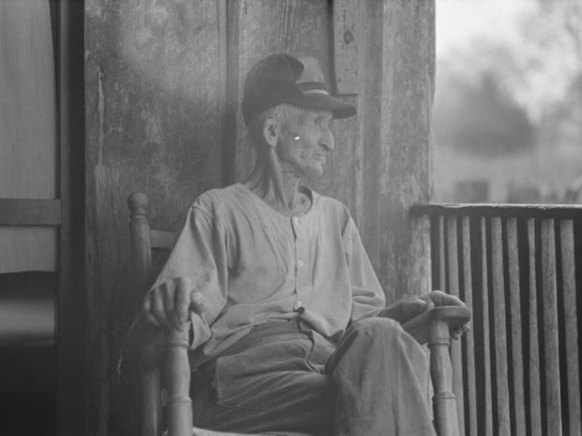 Untitled Photo, Possibly Related To Old Farmer Near Lutcher, Louisiana By Russell Lee