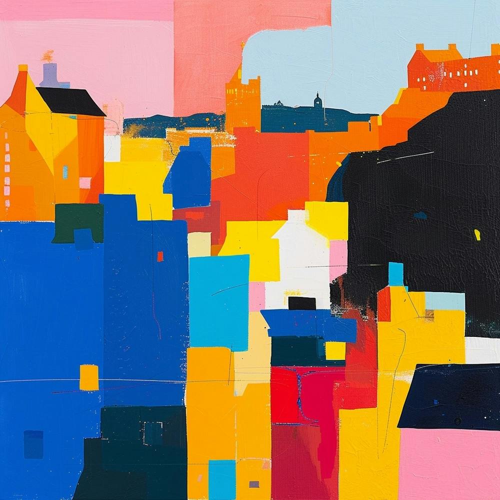 Abstract Travel Collection Edinburgh Scotland 3