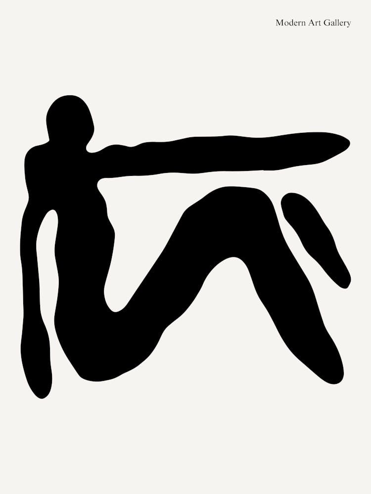 Schwarze Silhouette eines Mannes