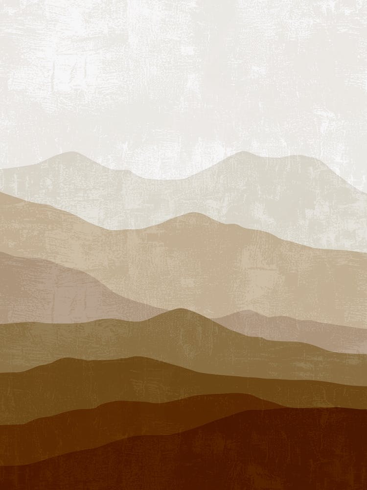 Abstract Mountains Canvas Art