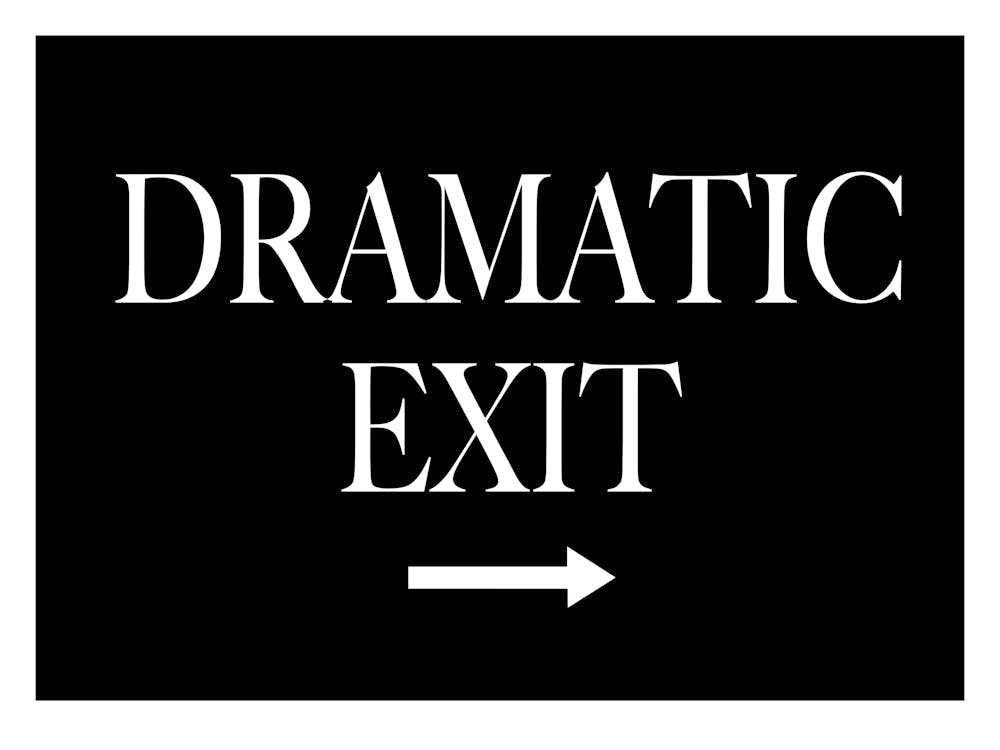 Dramatic Exit Sign 1