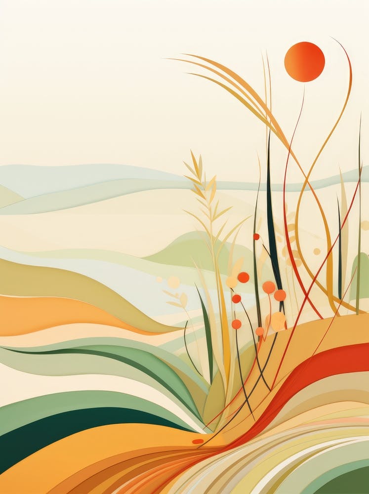 Abstract Landscape — Stock Vector