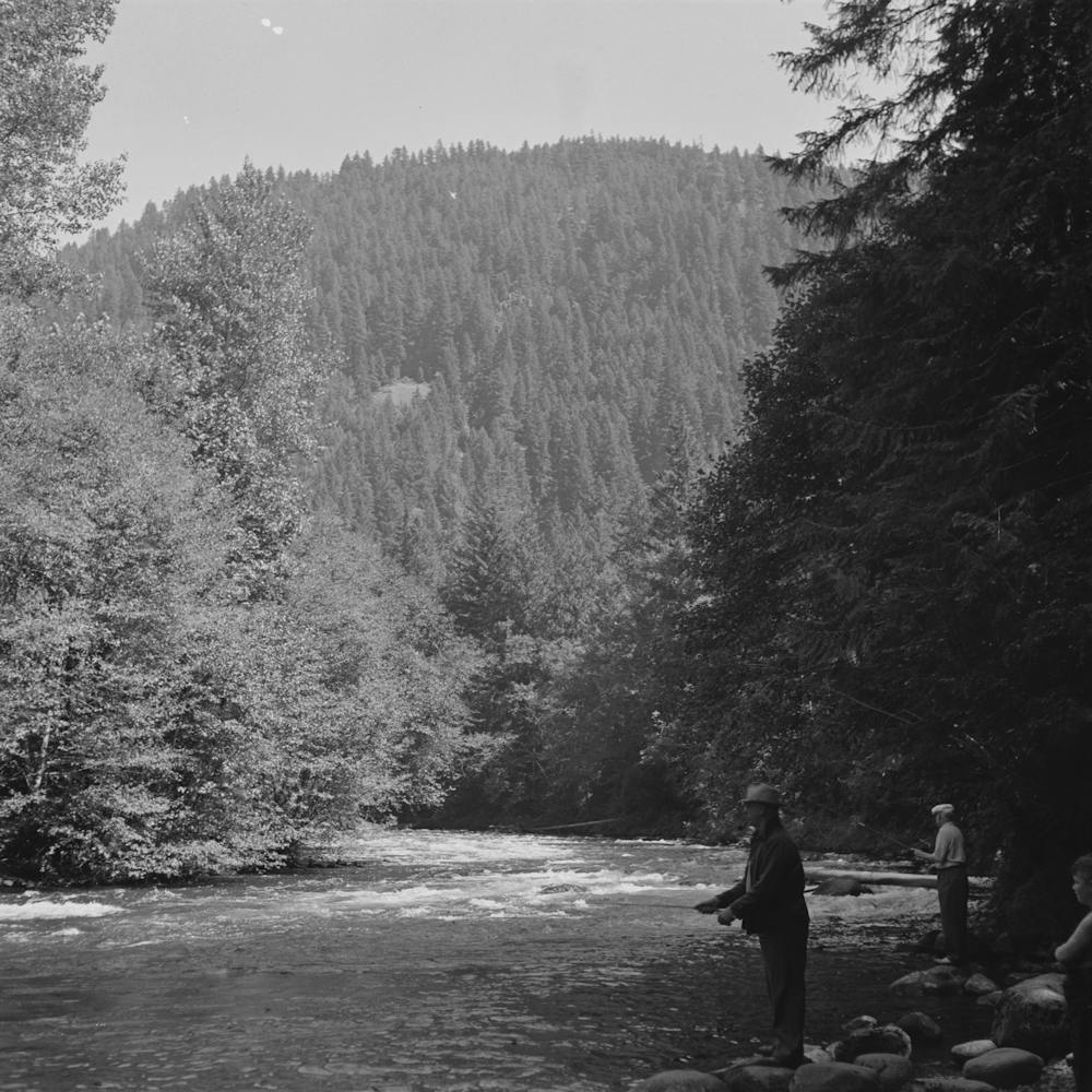 Belknap Springs, Oregon, Mckenzie River By Russell Lee