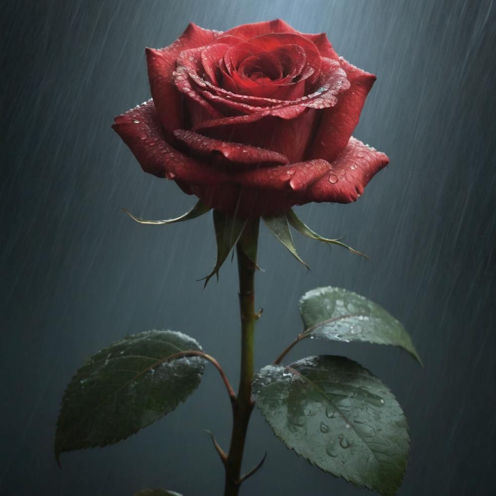 Raindrops On A Rose