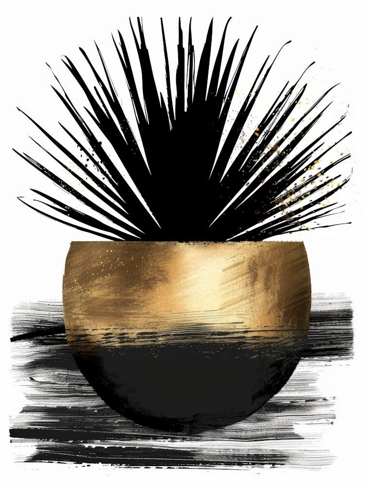 Black And Gold Plant