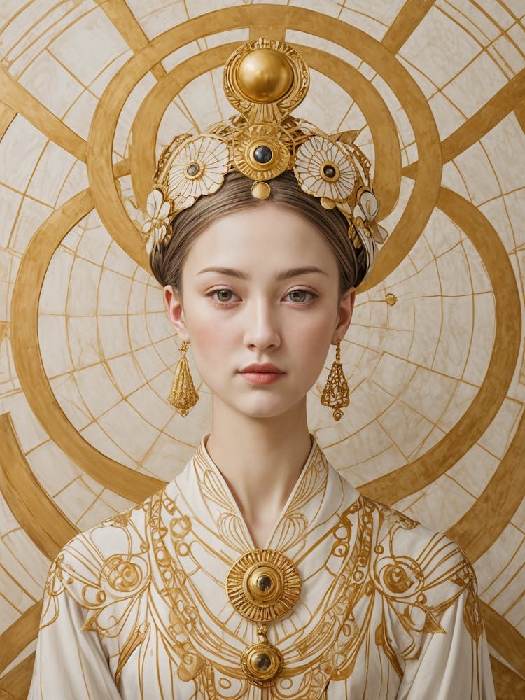 Wise Woman In Gold