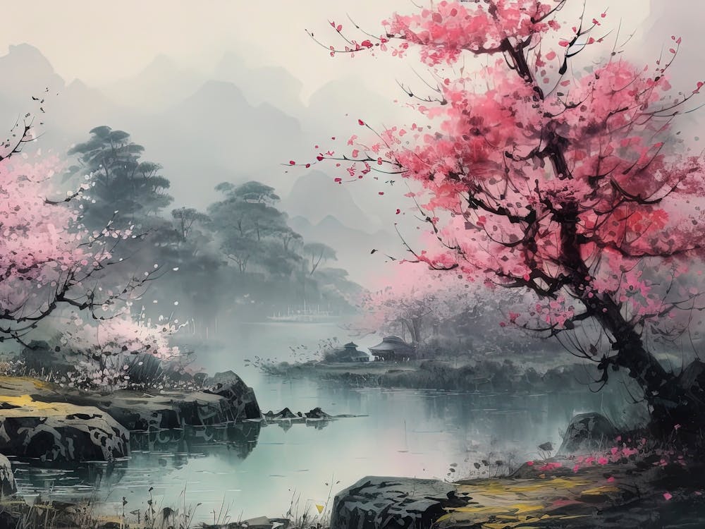 Asian Cherry Blossoms