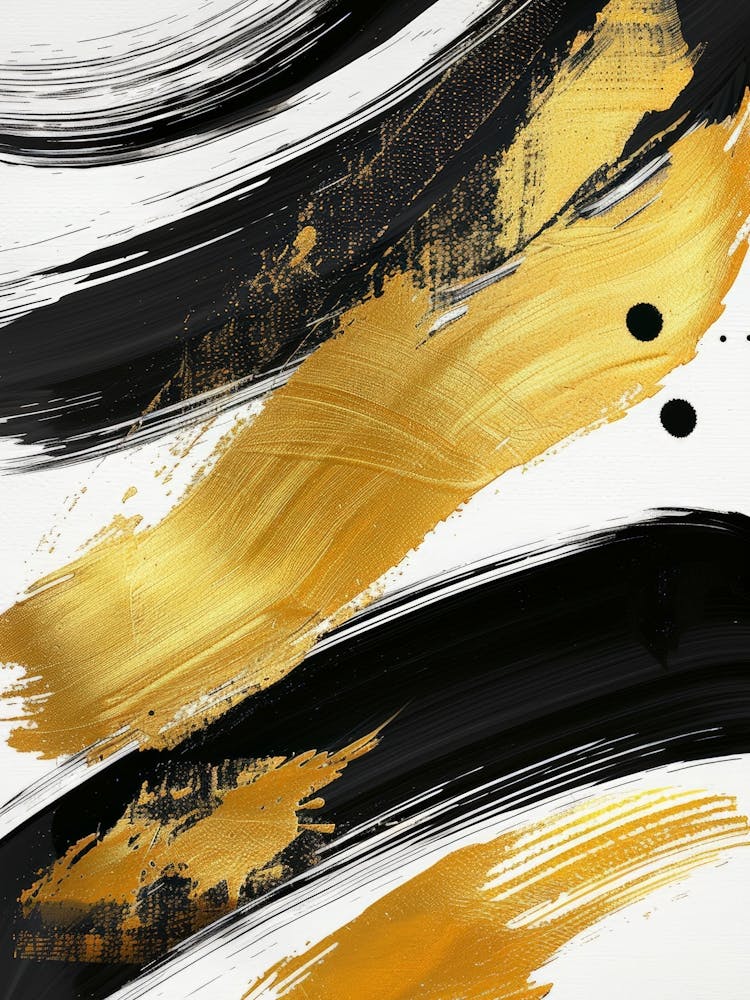 Abstract Gold And Black 1